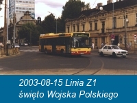 2003-08-15 Linia Z1 obchody święta Wojska Polskiego