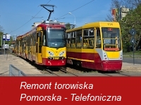 Maj 2020 Remont torowiska na odcinku Pomorska - Telefoniczna