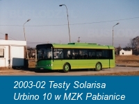 2003-02 Testy Solarisa Urbino 10 w MZK Pabianice