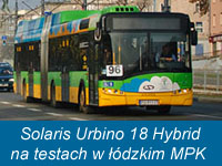 Testy Solarisa Urbino 18 Hybrid w łódzkim MPK