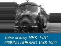 Tabor liniowy MPK: FIAT 666RNU URBANO 1948-1950