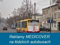 Reklamy MEDICOVER na łódzkich autobusach