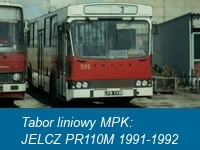 Tabor liniowy MPK: JELCZ PR110M 1991-1992
