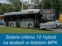Solaris Urbino 12 Hybrid na testach w łódzkim MPK