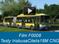 [F0008] Irisbus Citelis 18M CNG #1285 na testach w Łodzi