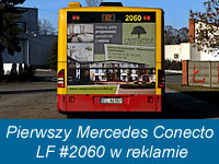 Pierwszy Mercedes Conecto LF #2060 w reklamie