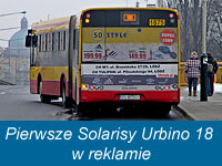 Pierwsze Solarisy Urbino 18 w reklamie