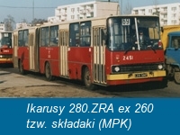 Ikarusy 280.ZRA ex 260 tzw. składaki