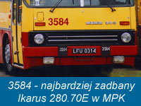 3584 - najbardziej zadbany ze wszystkich 11-tu Ikarusów 280.70E