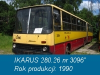 IKARUS 280.26 nr 3096'' (historyczny MPK)
