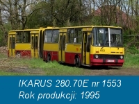 IKARUS 280.70E nr 1553 (historyczny MPK)