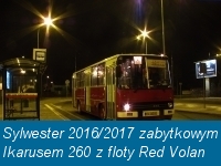 Sylwester 2016/2017 zabytkowym Ikarusem 260 z floty CzerwonyIkarus.com
