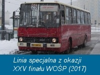 Specjalna linia autobusowa i tramwajowe z okazji XXV finału WOŚP (2017)