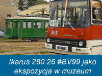 [C0061] 2010-09-16 Ikarus 280.26 #BV99 jako ekspozycja w muzeum